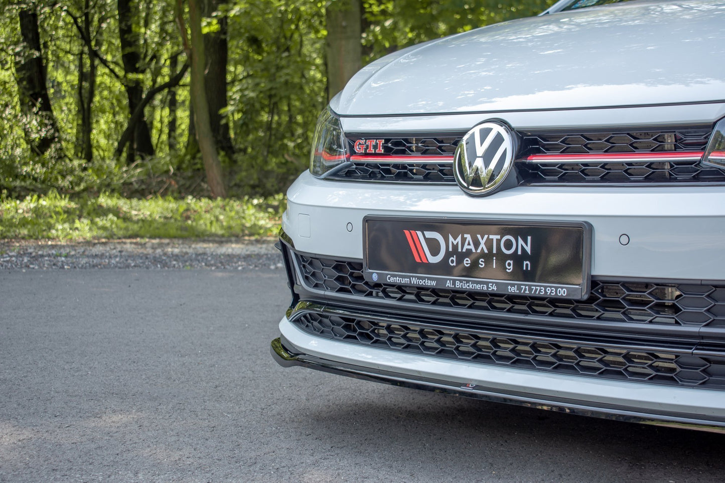 Front Ansatz V.2 für VW POLO MK6 GTI schwarz Hochglanz
