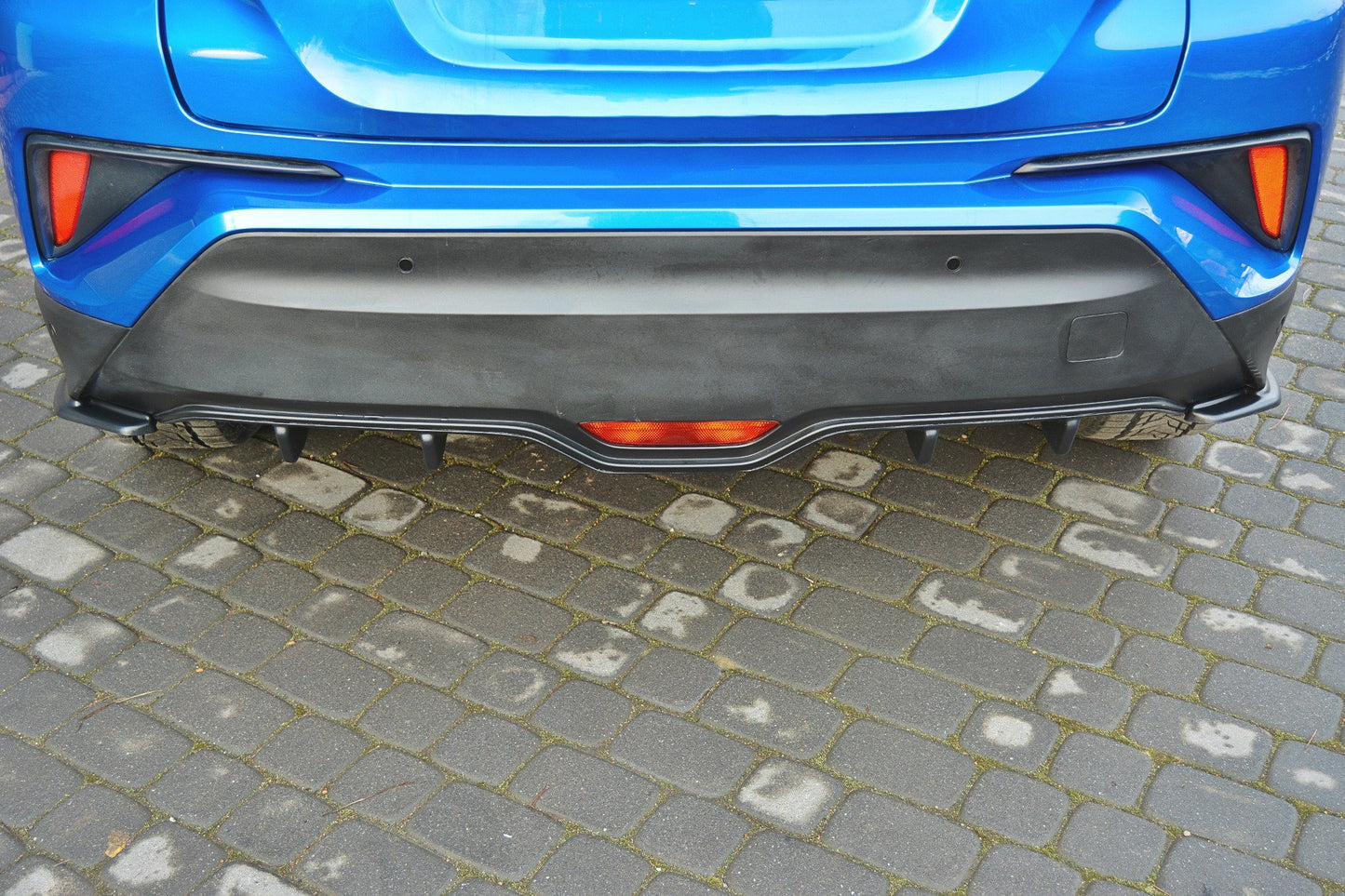 Diffusor Heck Ansatz für TOYOTA C-HR  schwarz Hochglanz