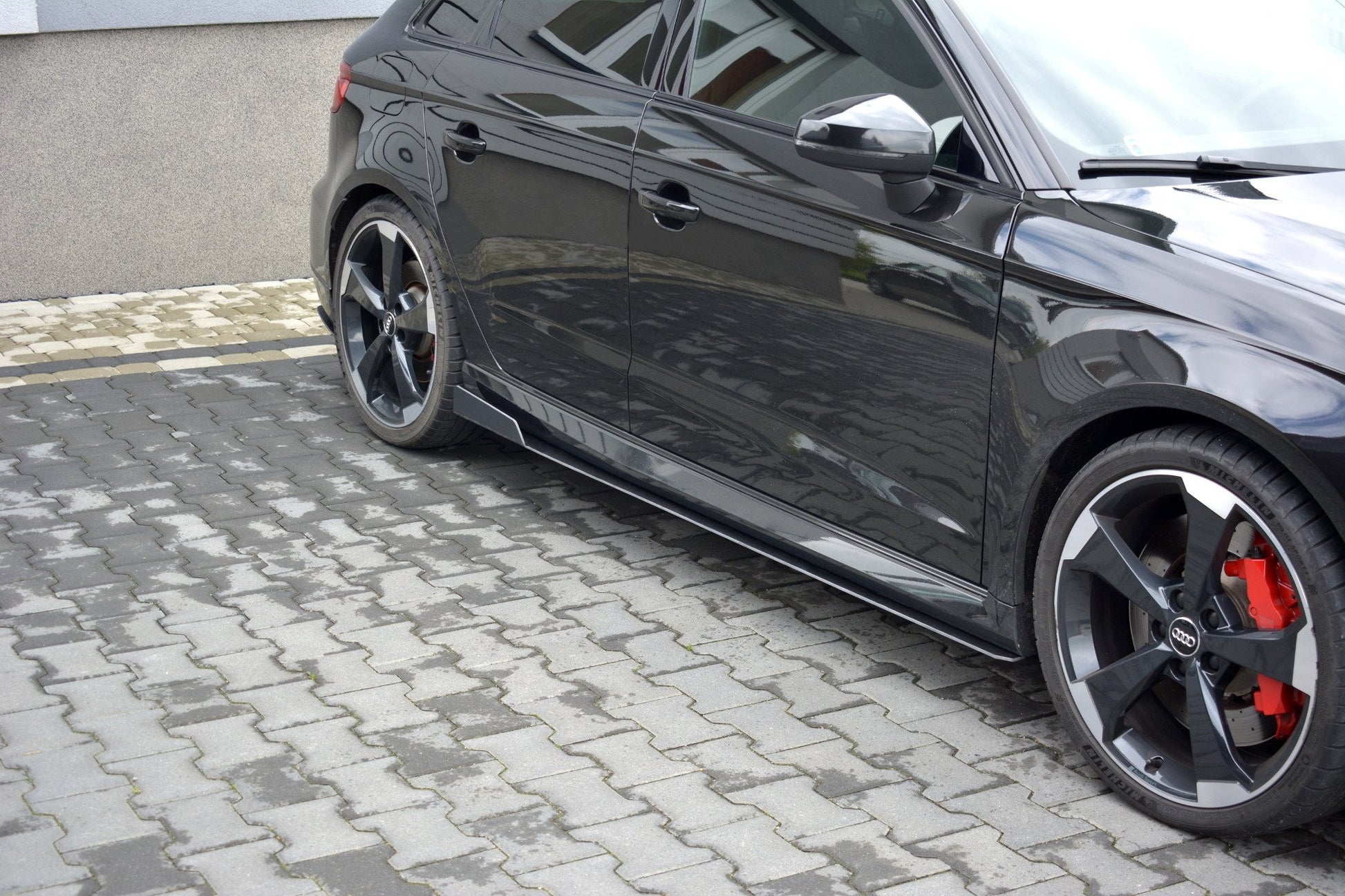 Sport Seitenschweller Ansatz für V.2 für Audi RS3 8V FL Sportback