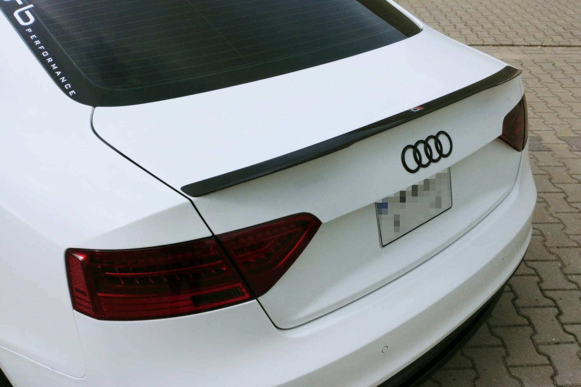 Spoiler CAP für Audi S5 / A5 / A5 S-Line 8T / 8T FL Coupe Carbon Look