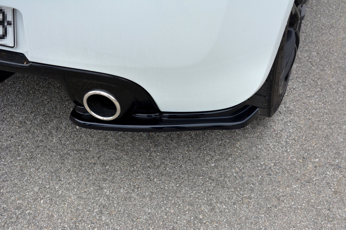 Heck Ansatz Flaps Diffusor für RENAULT CLIO MK3 RS FACELIFT schwarz matt