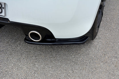 Heck Ansatz Flaps Diffusor für RENAULT CLIO MK3 RS FACELIFT schwarz matt