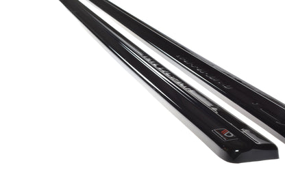 Seitenschweller Ansatz für Ford Fiesta ST Mk6 schwarz Hochglanz