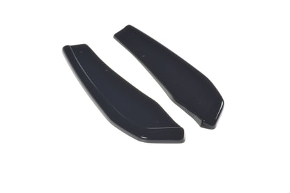 Heck Ansatz Flaps Diffusor für BMW X4 M-Paket G02 schwarz Hochglanz