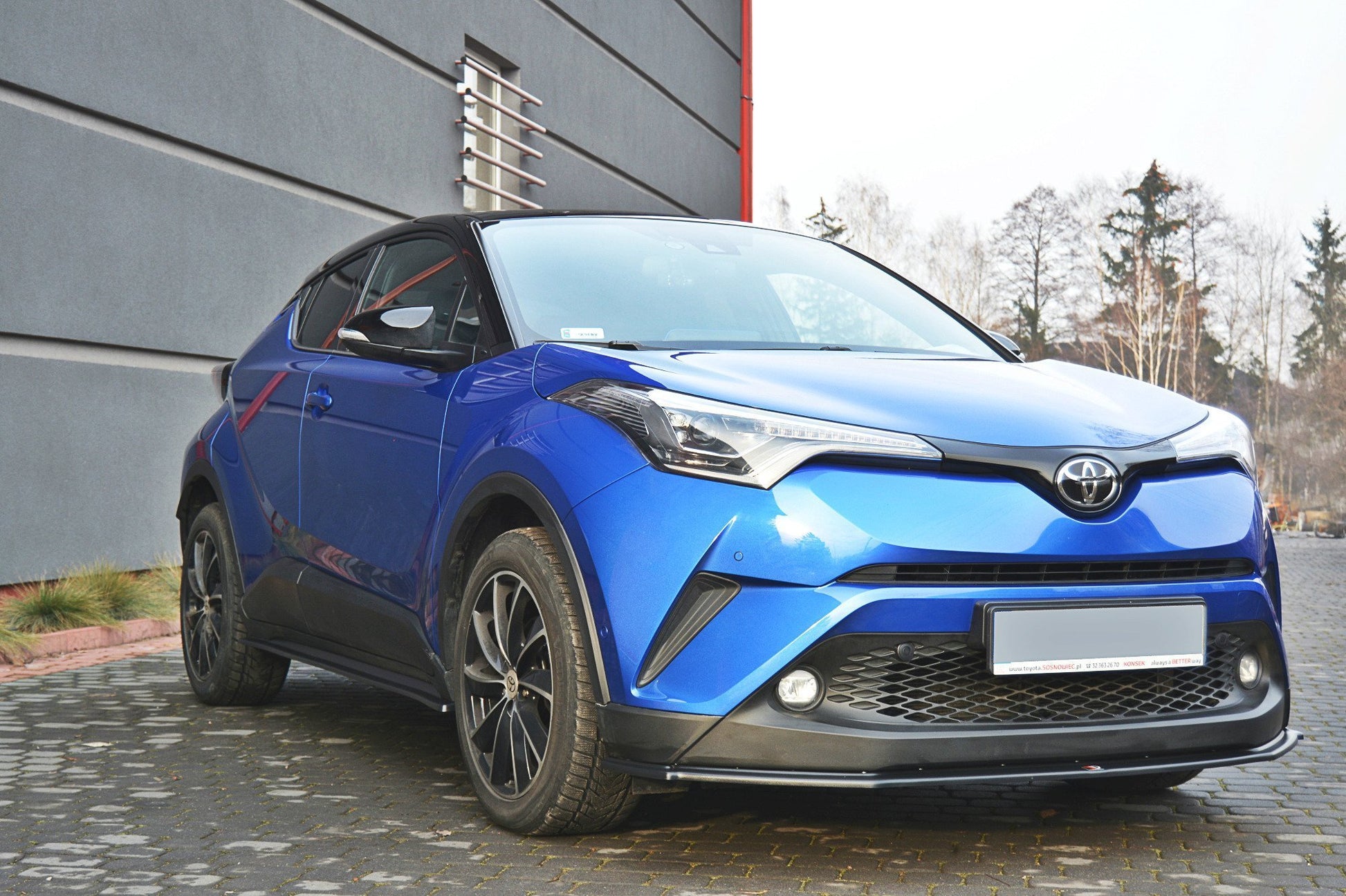 Front Ansatz V.1 für TOYOTA C-HR  schwarz matt