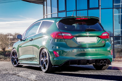 Diffusor Heck Ansatz für Ford Fiesta Mk8 ST schwarz Hochglanz