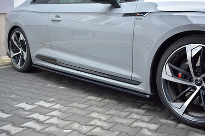 Seitenschweller Ansatz für Audi RS5 F5 Coupe schwarz matt