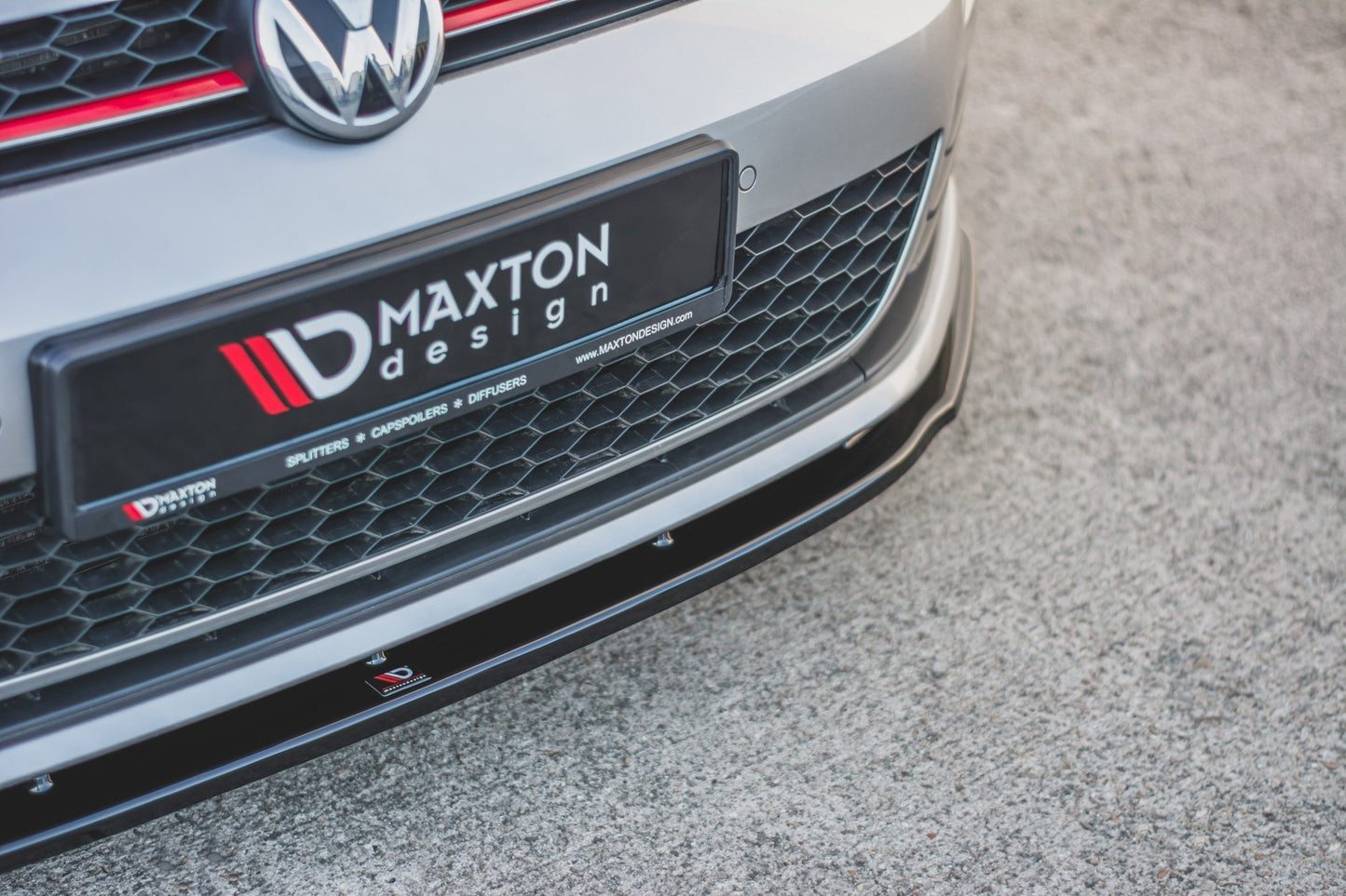 Front Ansatz V.1 für VW Golf 7 GTI  schwarz matt