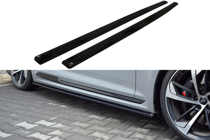Seitenschweller Ansatz für Audi RS5 F5 Coupe Carbon Look