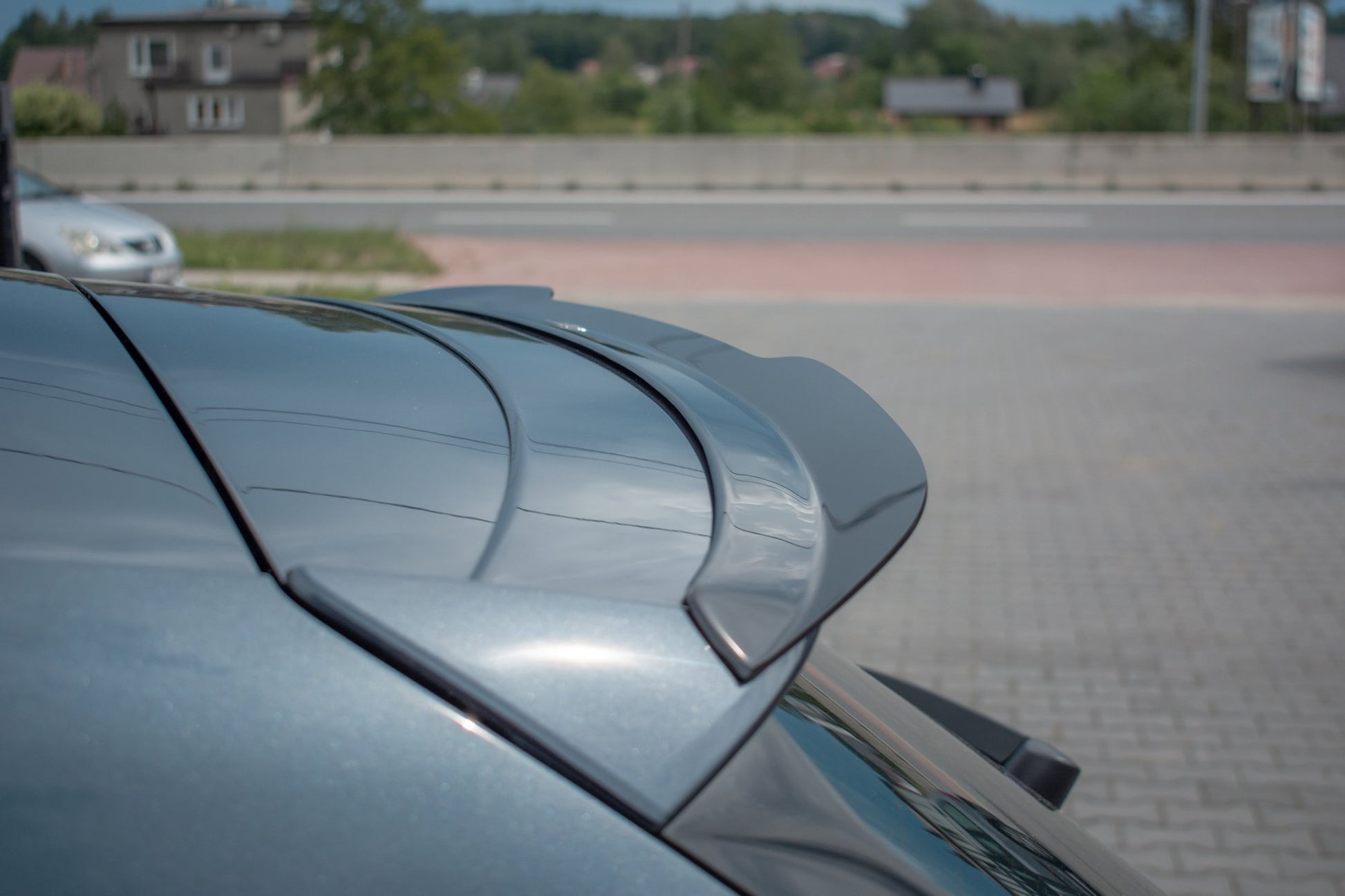 Spoiler CAP für Seat Leon Mk3 Cupra ST Facelift Carbon Look