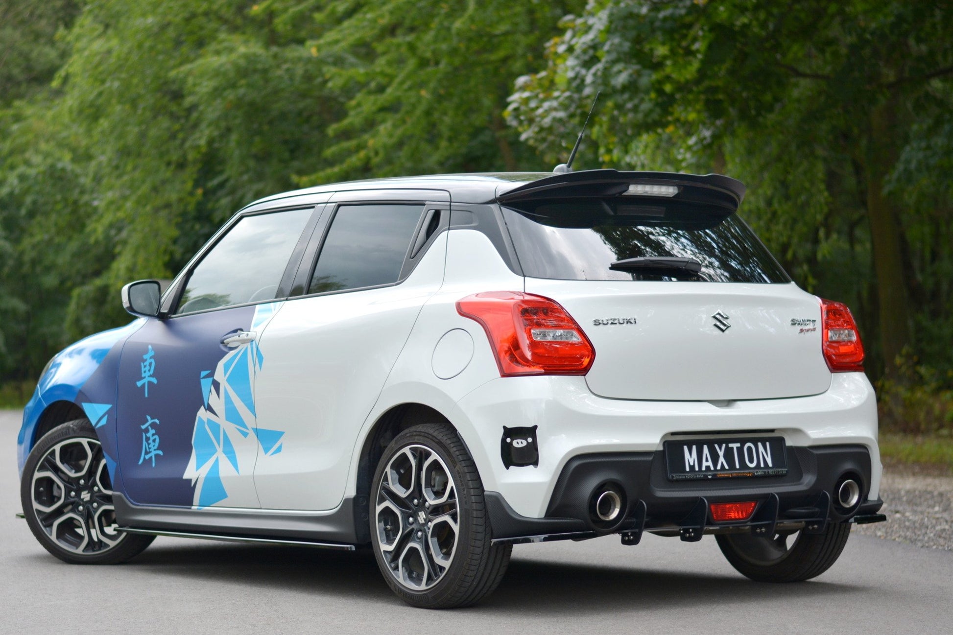 Spoiler CAP für SUZUKI SWIFT 6 SPORT schwarz matt