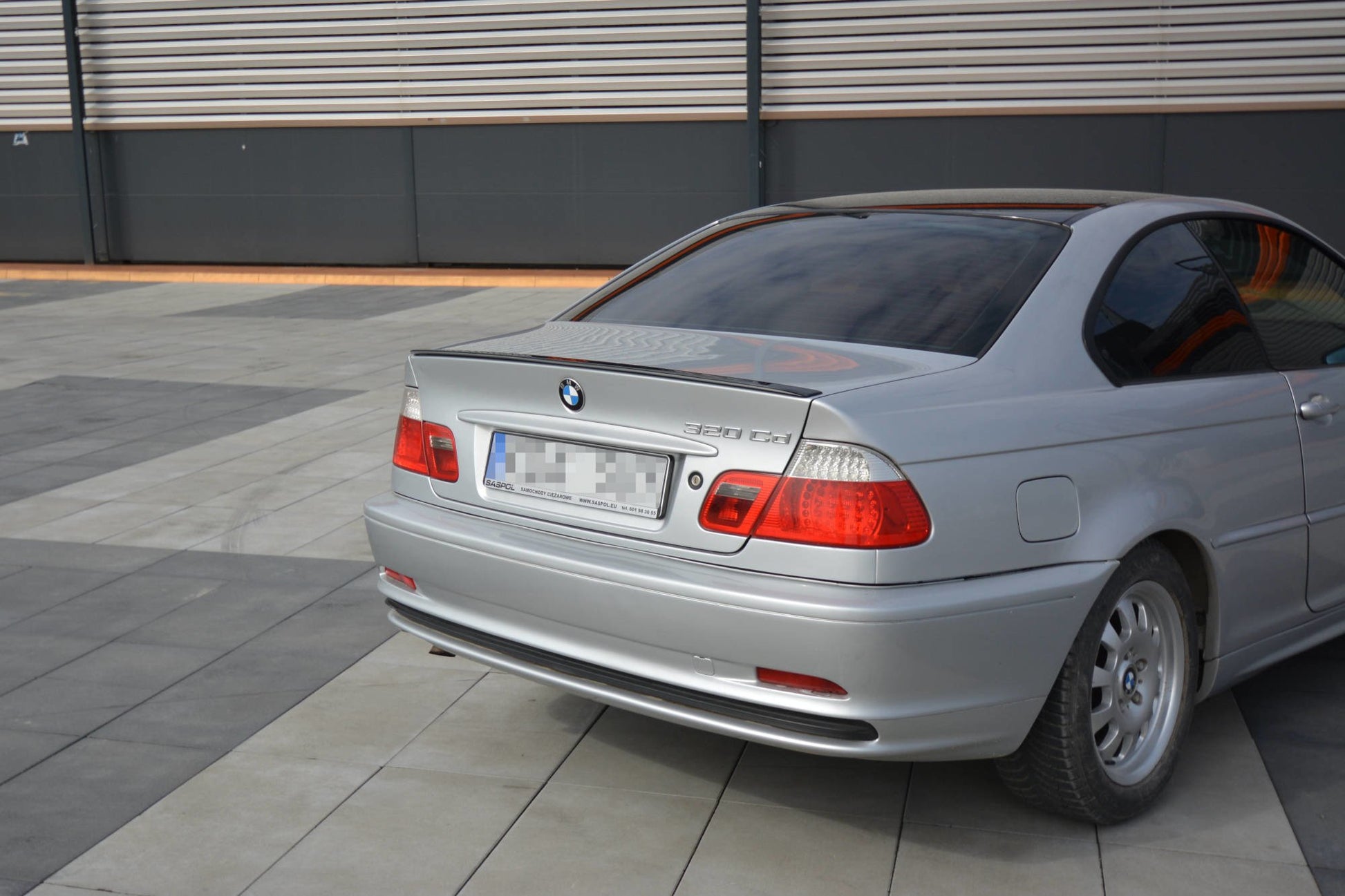 Spoiler CAP für BMW 3er E46 COUPE vor Facelift Carbon Look