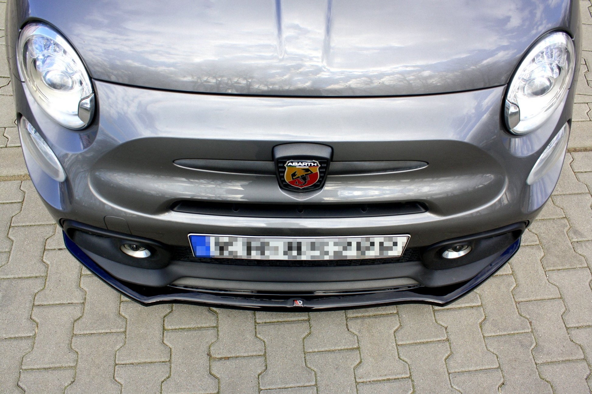 Front Ansatz für FIAT 500 ABARTH MK1 FACELIFT schwarz matt