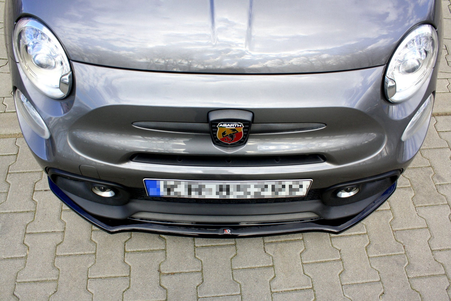 Front Ansatz für FIAT 500 ABARTH MK1 FACELIFT Carbon Look