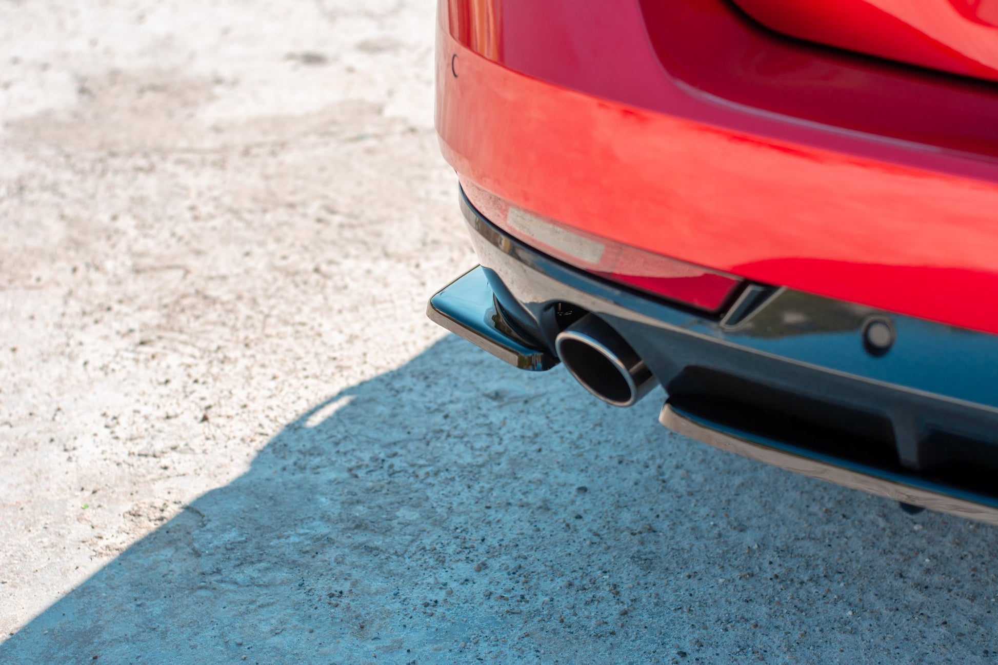 Heck Ansatz Flaps Diffusor für Peugeot 508 SW Mk2 schwarz matt