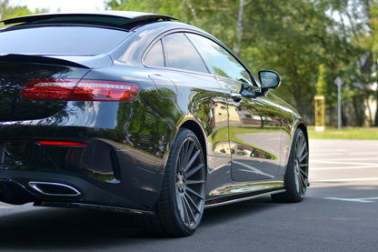 Seitenschweller Ansatz für Mercedes-Benz E-Klasse W213 Coupe (C238) AMG-Line schwarz Hochglanz