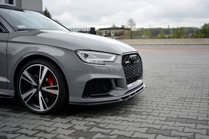 Front Ansatz V.1 für Audi RS3 8V FL Limousine schwarz matt