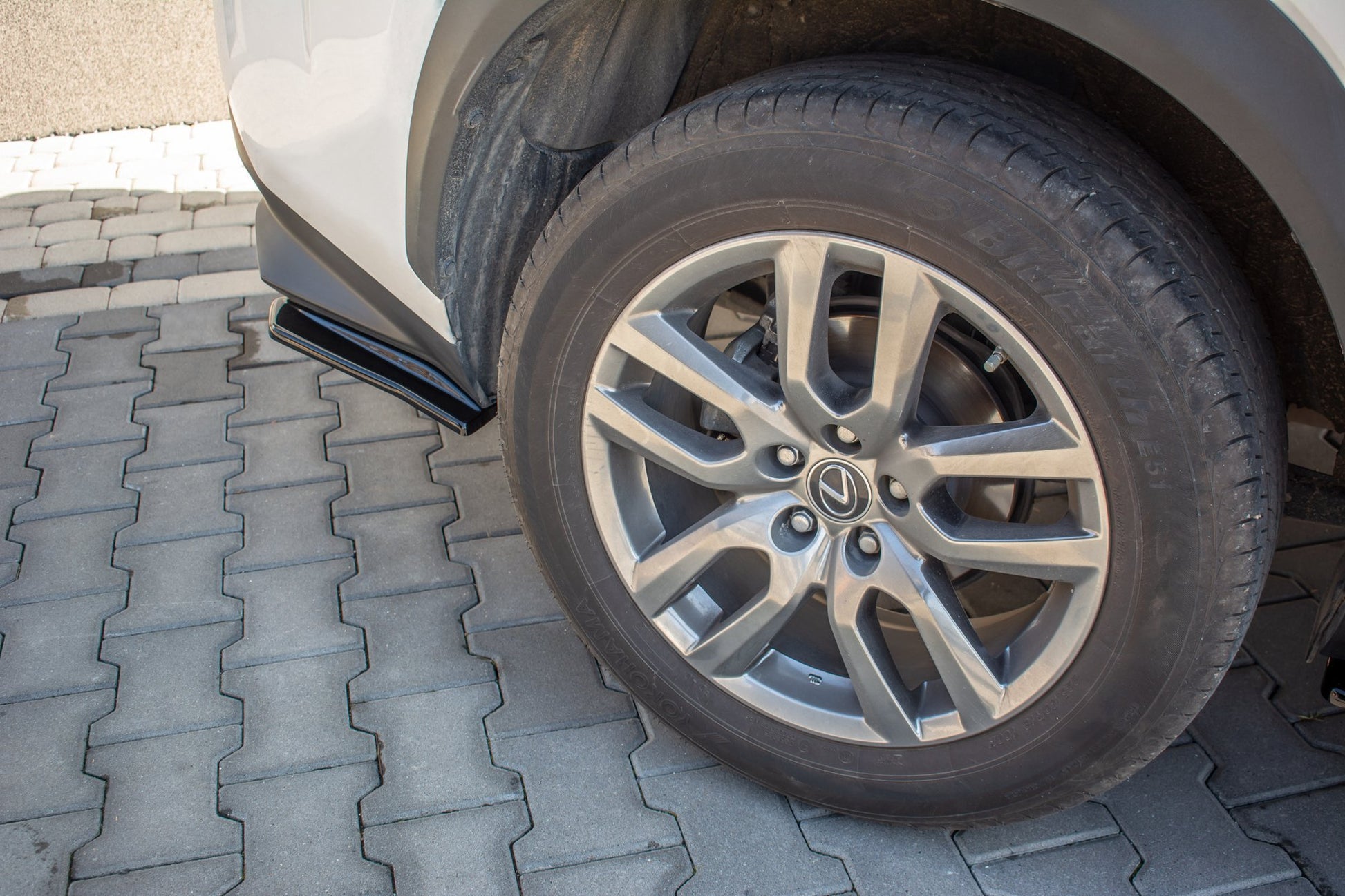 Heck Ansatz Flaps Diffusor für Lexus NX Facelift(Hybrid) schwarz matt