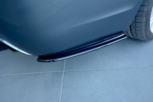 Heck Ansatz Flaps Diffusor für BMW 5er E60/E61 M Paket schwarz matt