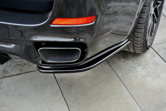 Heck Ansatz Flaps Diffusor für BMW X5 F15 M Paket schwarz matt