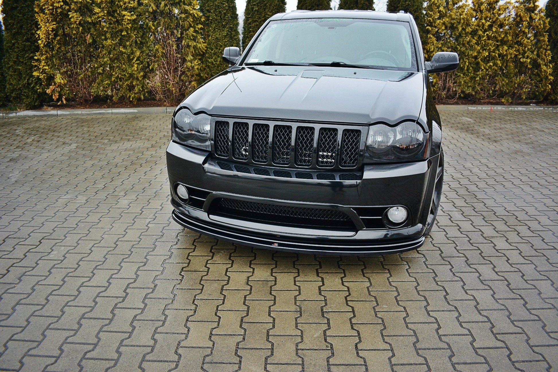 Front Ansatz V.1 für JEEP GRAND CHEROKEE WK STR8 schwarz matt