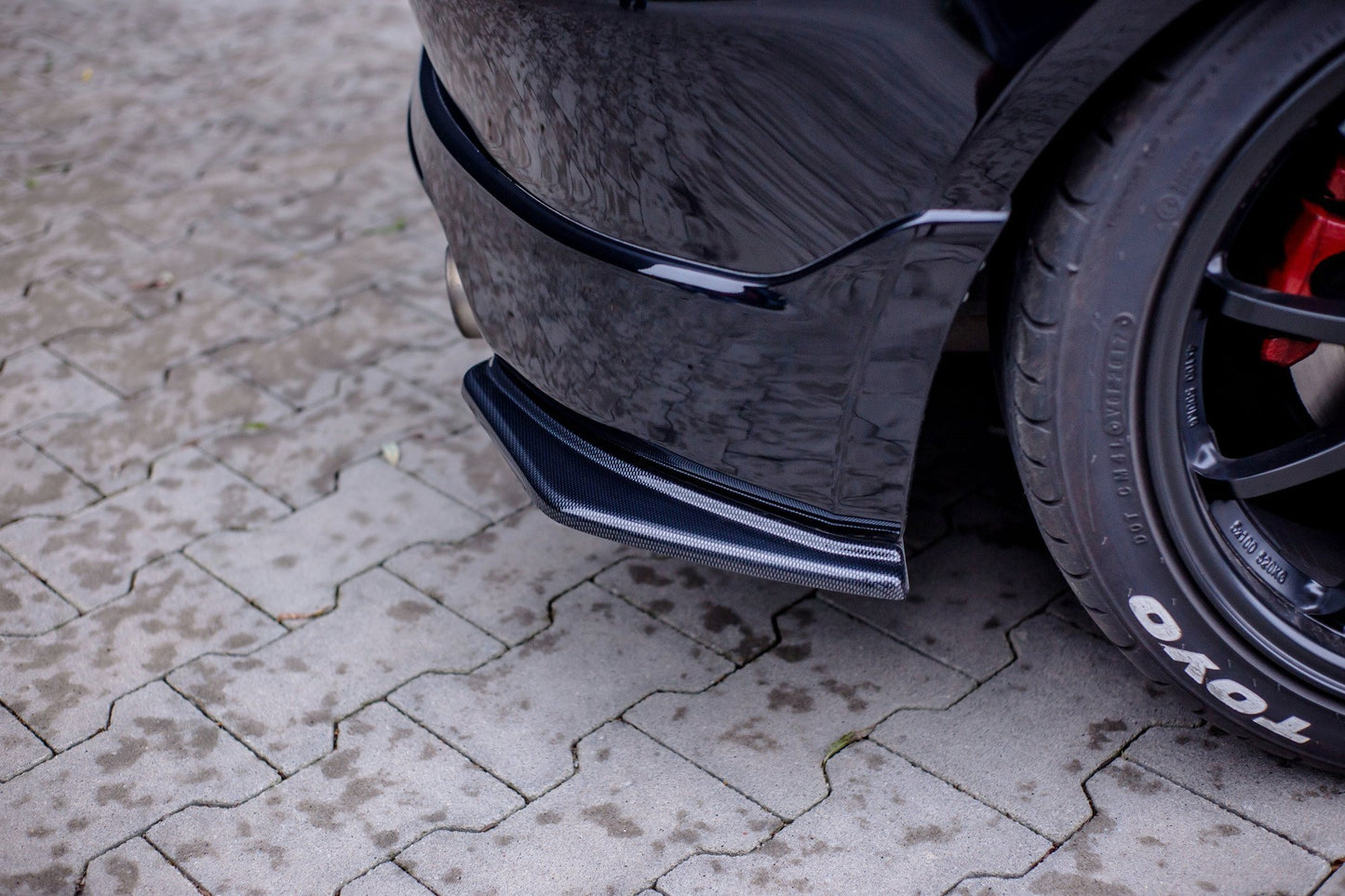 Heck Ansatz Flaps Diffusor für AUDI HONDA CIVIC EP3 (MK7) TYPE-R/S FACELIFT Carbon Look