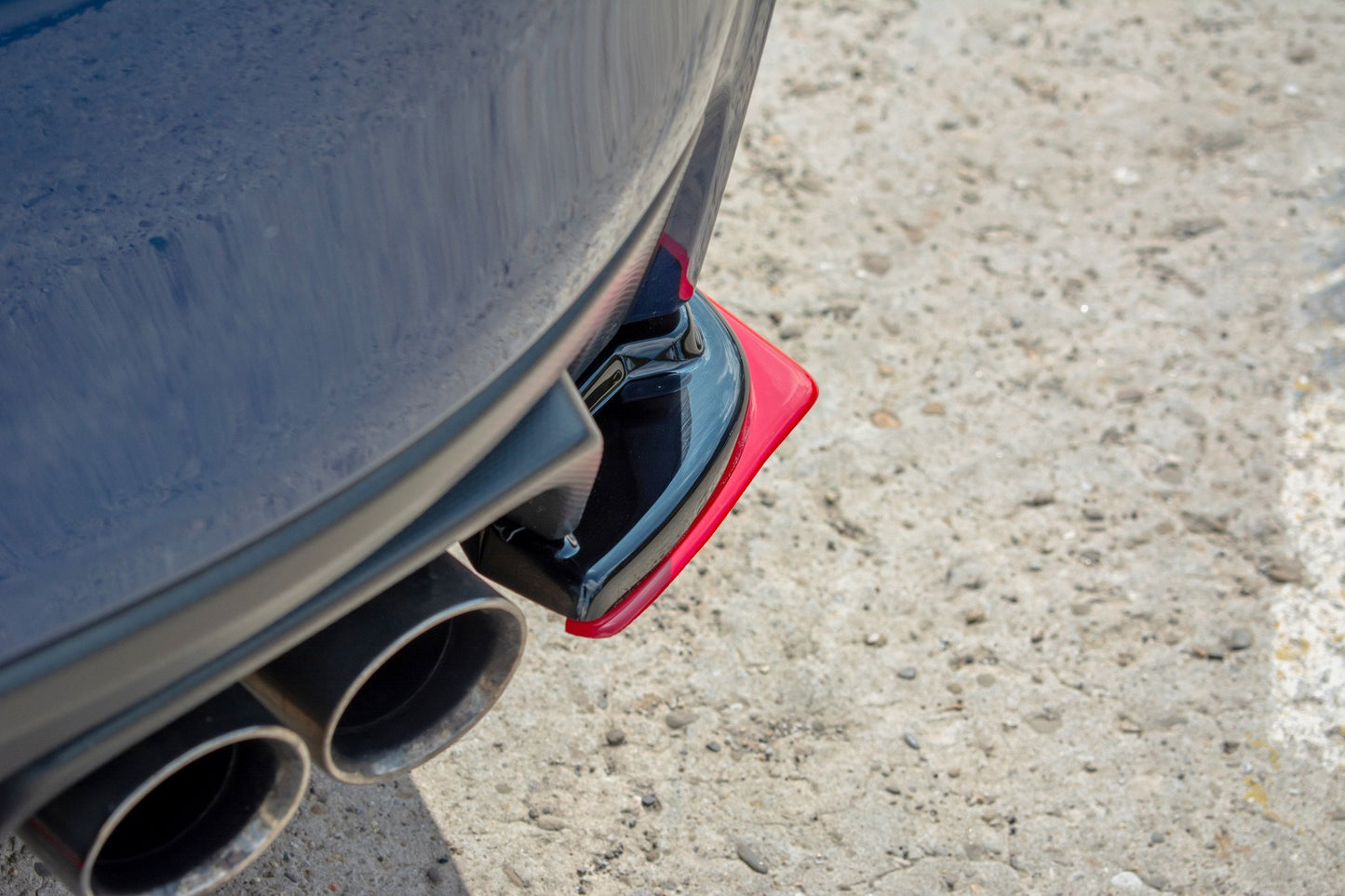 Heck Ansatz Flaps Diffusor V.2 für SUBARU WRX STI schwarz Hochglanz