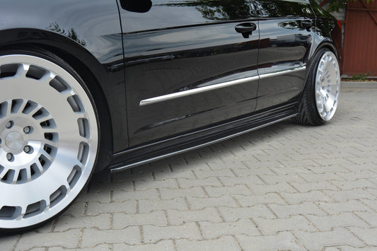 Seitenschweller Ansatz für VW PASSAT CC STANDARD schwarz matt