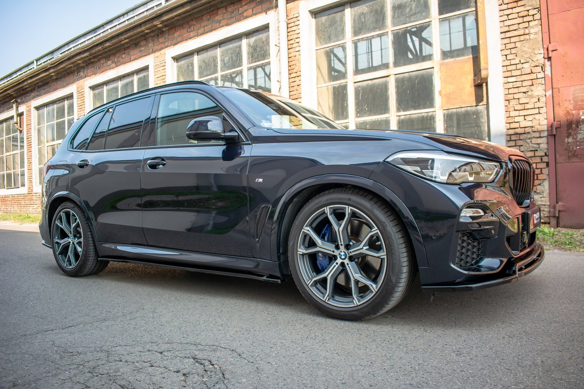 Seitenschweller Ansatz für BMW X5 G05 M Paket schwarz matt