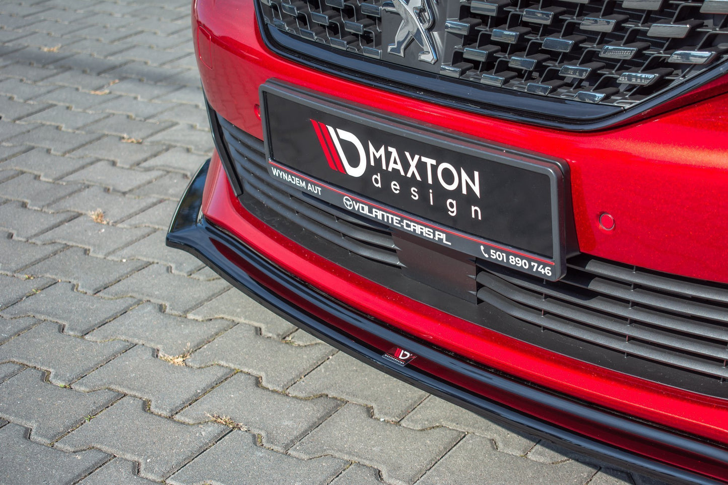 Front Ansatz V.2 für Peugeot 508 Mk2 schwarz matt