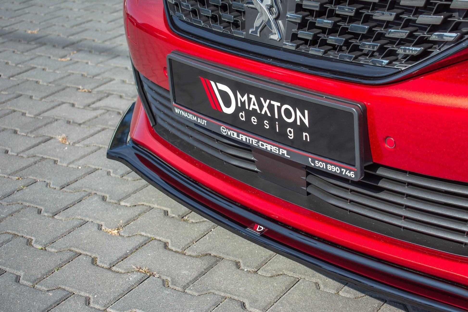 Front Ansatz V.2 für Peugeot 508 Mk2 schwarz matt