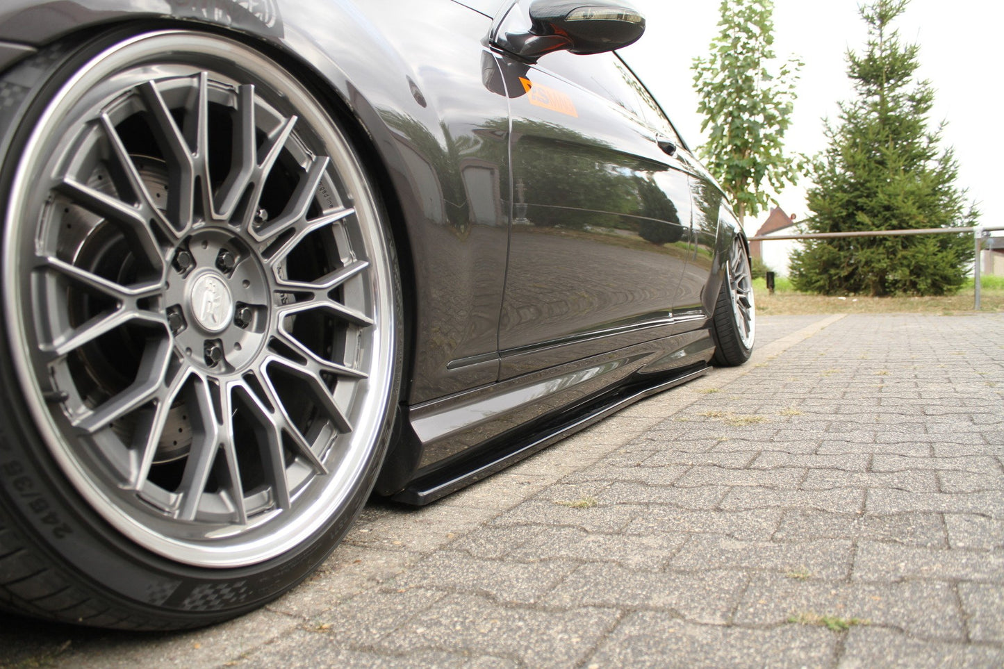 Seitenschweller Ansatz für MERCEDES CL 500 C216 AMGLINE Carbon Look