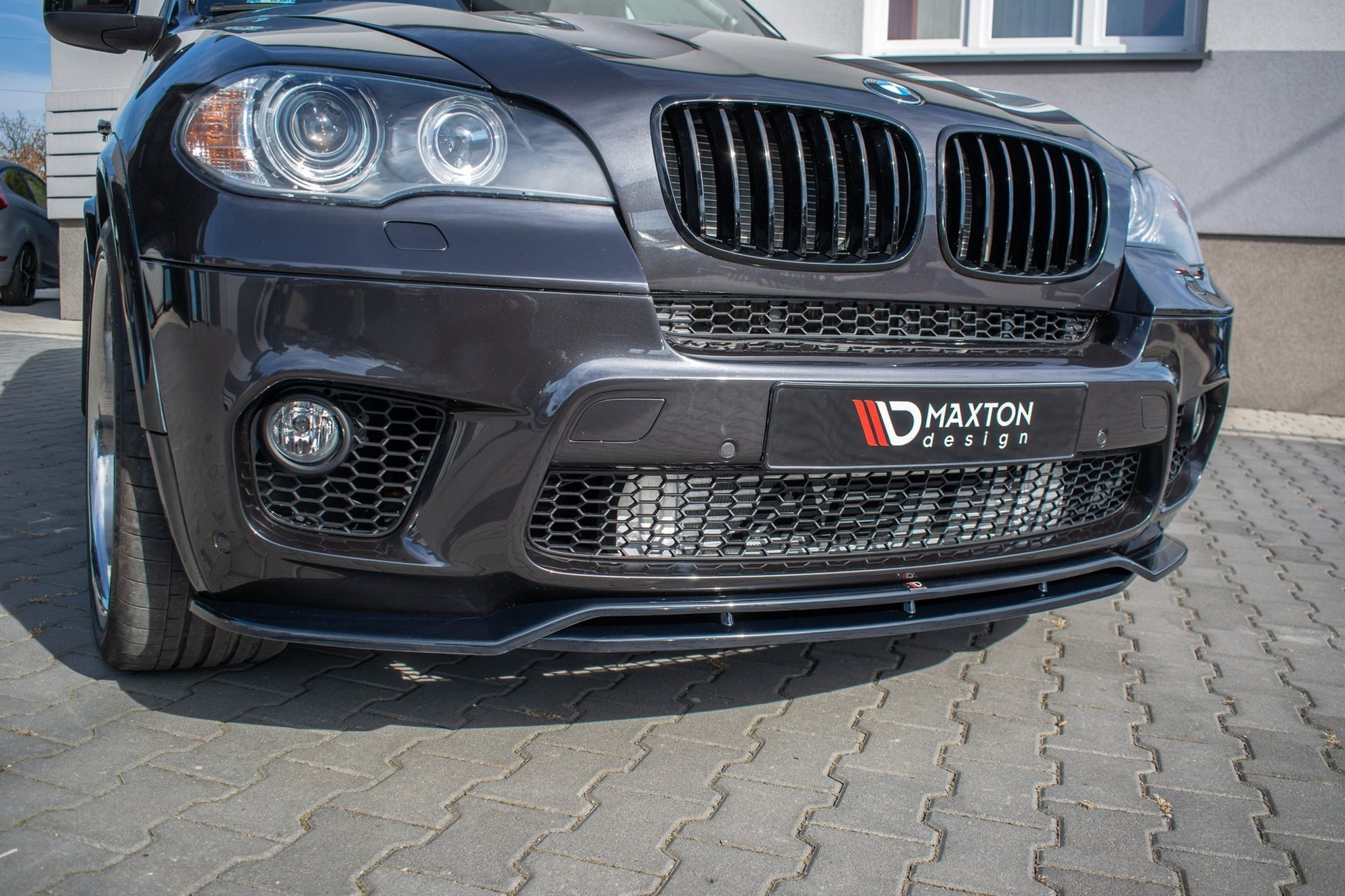 Front Ansatz für  BMW X5 E70 Facelift M Paket schwarz matt