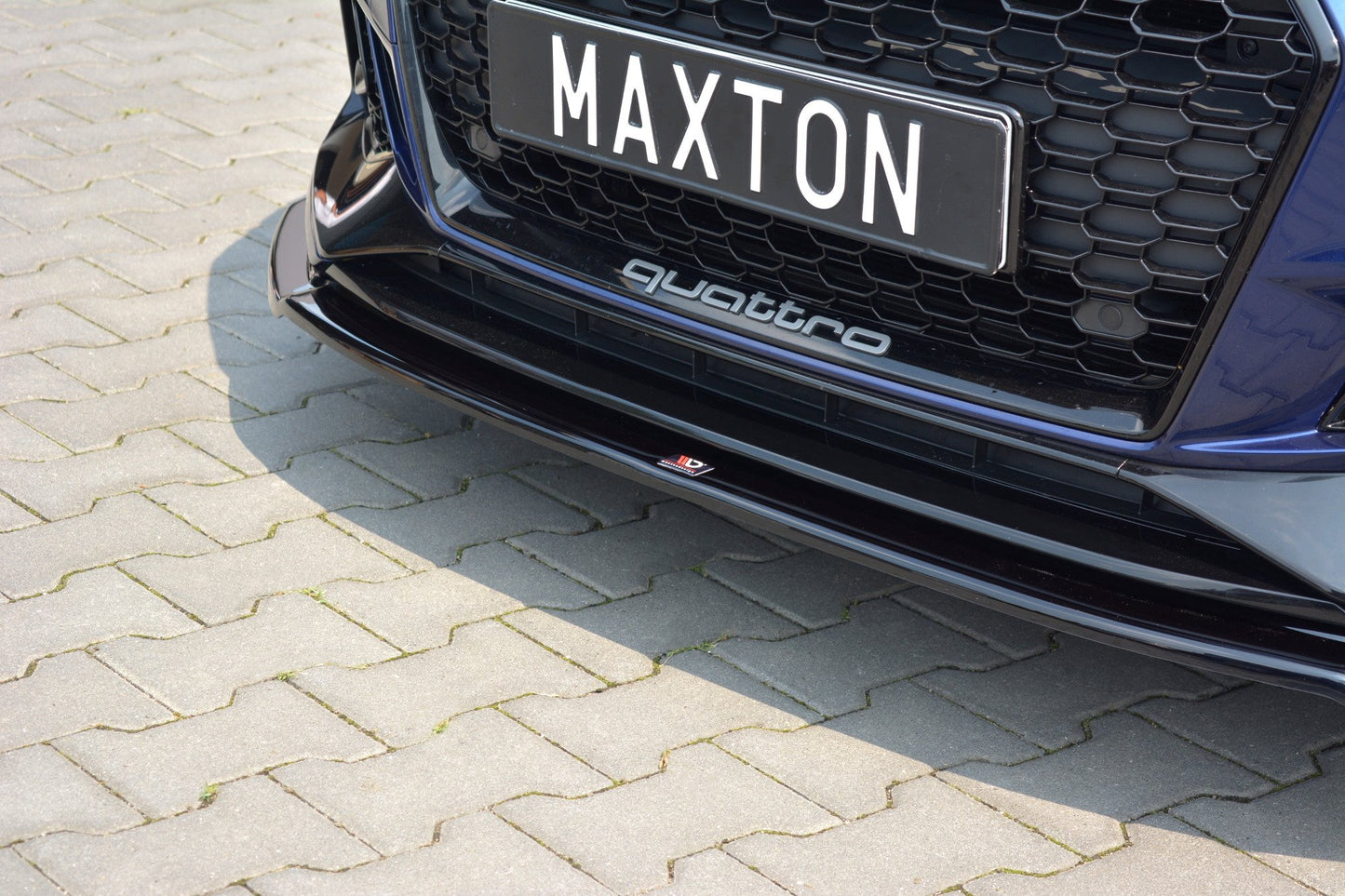 Front Ansatz V.2 für AUDI RS4 B9 schwarz matt