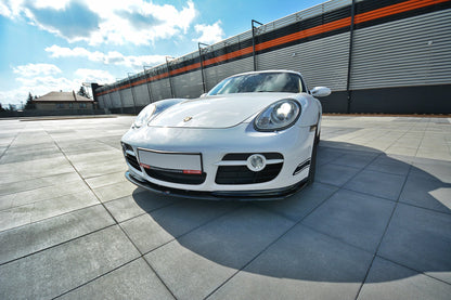 Front Ansatz V.2 für PORSCHE CAYMAN S 987C  schwarz Hochglanz
