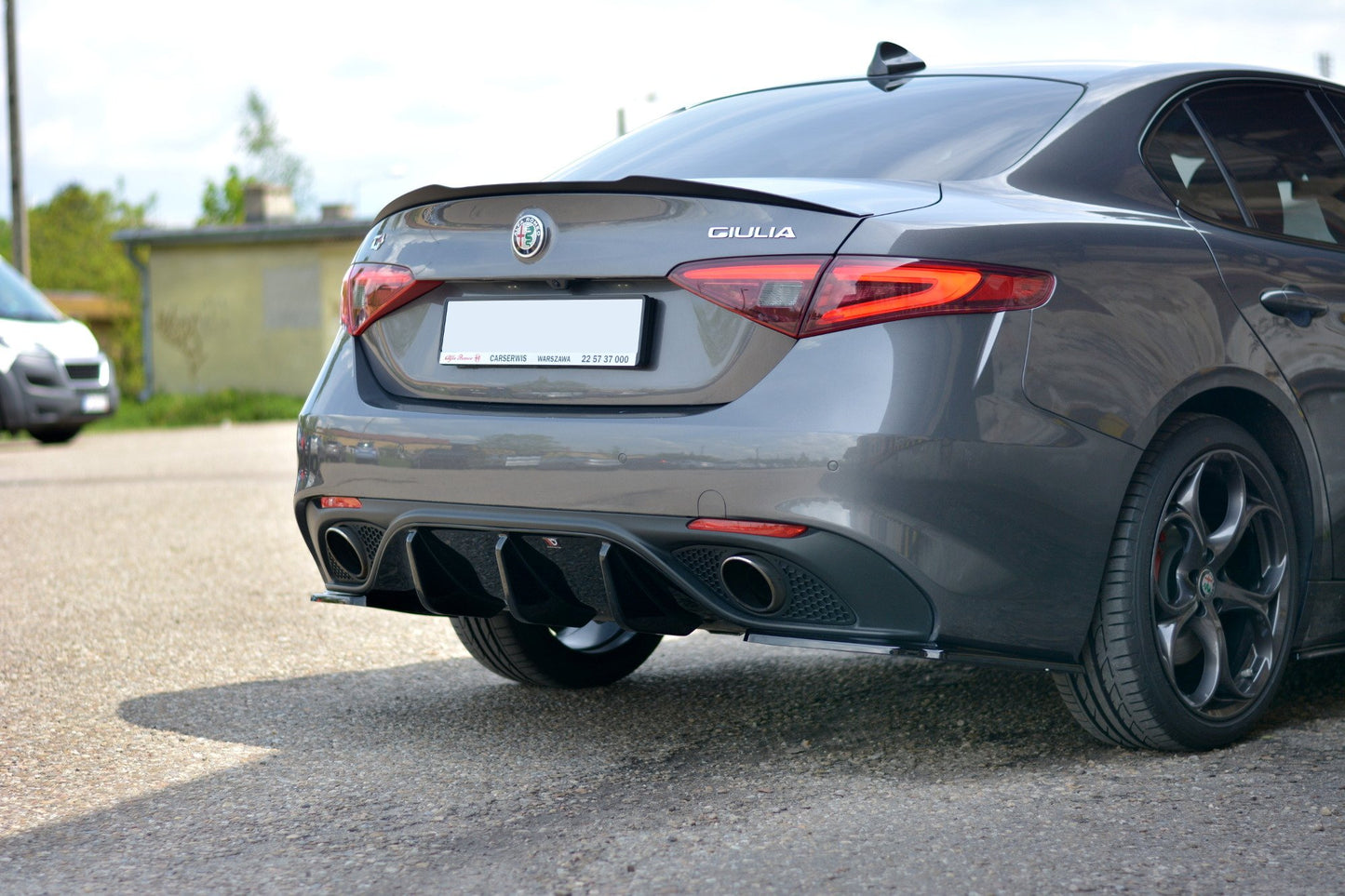 Spoiler CAP für ALFA ROMEO GIULIA VELOCE Carbon Look