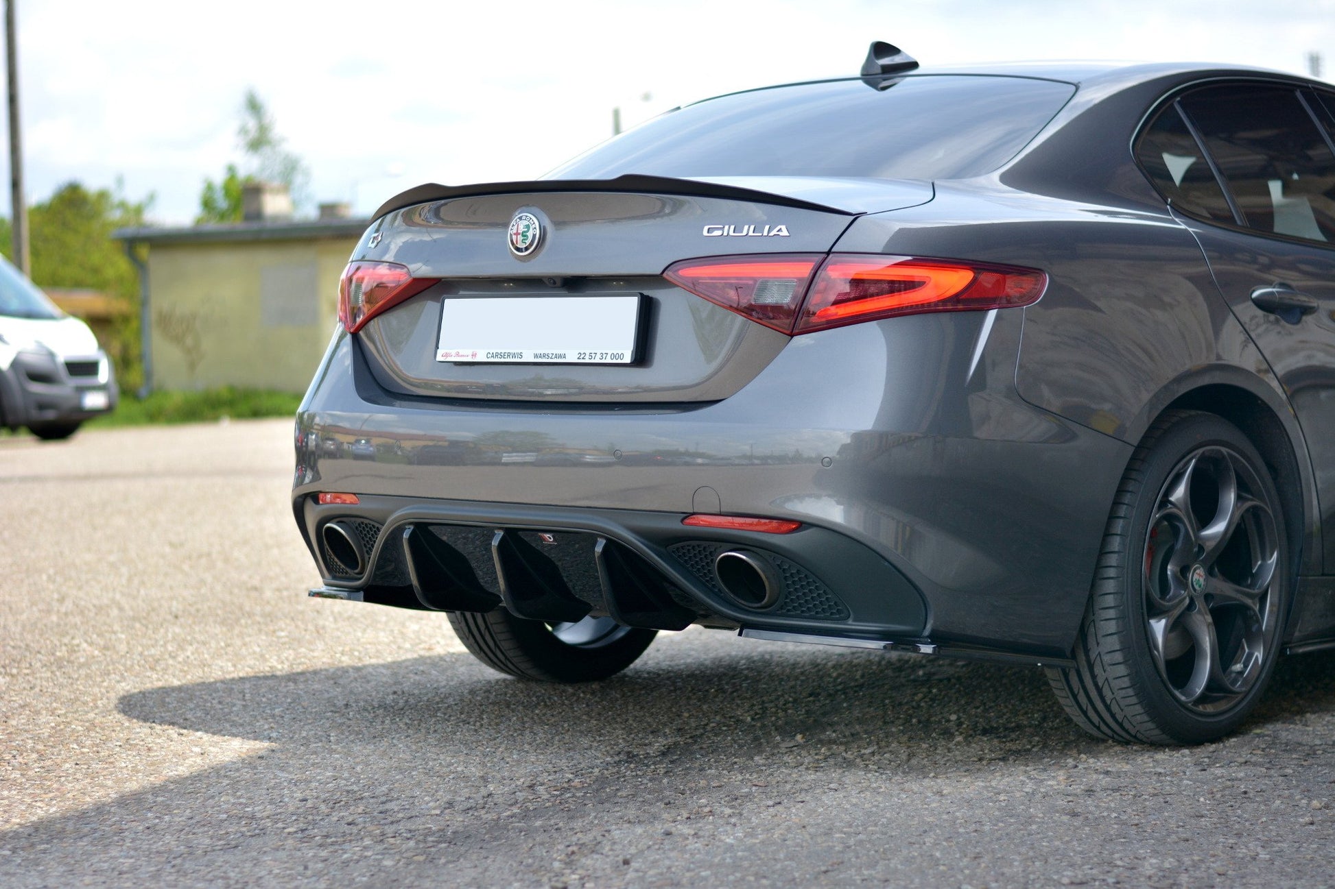 Spoiler CAP für ALFA ROMEO GIULIA VELOCE Carbon Look