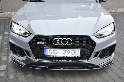 Front Ansatz V.1 für Audi RS5 F5 Coupe / Sportback schwarz Hochglanz