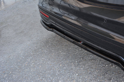Mittlerer Diffusor Heck Ansatz für Mercedes S-KLASSE AMG-LINE W222 schwarz Hochglanz