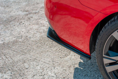 Heck Ansatz Flaps Diffusor für Peugeot 508 SW Mk2 schwarz matt