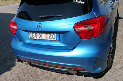 Mittlerer Diffusor Heck Ansatz für im DTM LOOK Mercedes W176 AMG-LINE vor Facelift Carbon Look