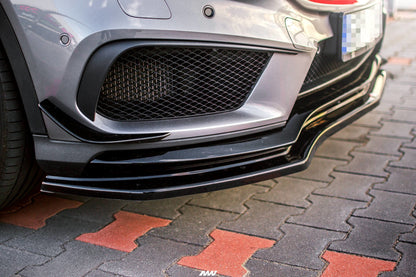 Front Ansatz für Mercedes GLA 45 AMG SUV (X156) vor Facelift Carbon Look