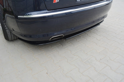 Mittlerer Diffusor Heck Ansatz für AUDI S8 D3  schwarz Hochglanz