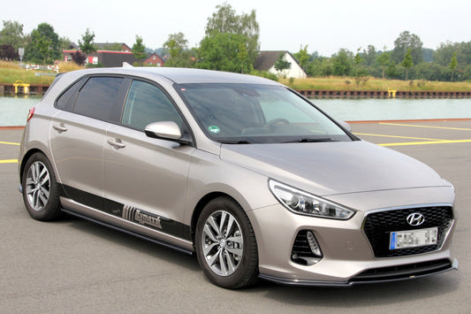 Front Ansatz V.1 für HYUNDAI I30 MK3 HATCHBACK  schwarz matt