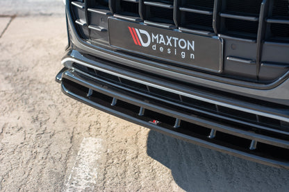 Front Ansatz für  Audi Q8 S-line schwarz matt