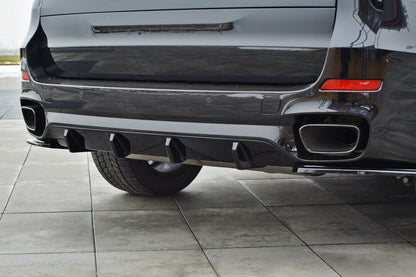 Diffusor Heck Ansatz für BMW X5 F15 M Paket Carbon Look