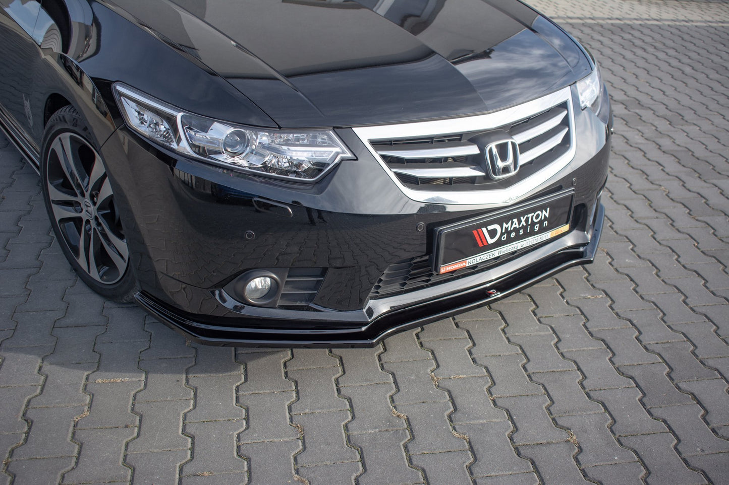 Front Ansatz für Honda Accord VIII (CU Series) Facelift schwarz matt