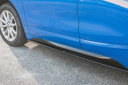 Seitenschweller Ansatz für BMW X2 F39 M-Paket Carbon Look