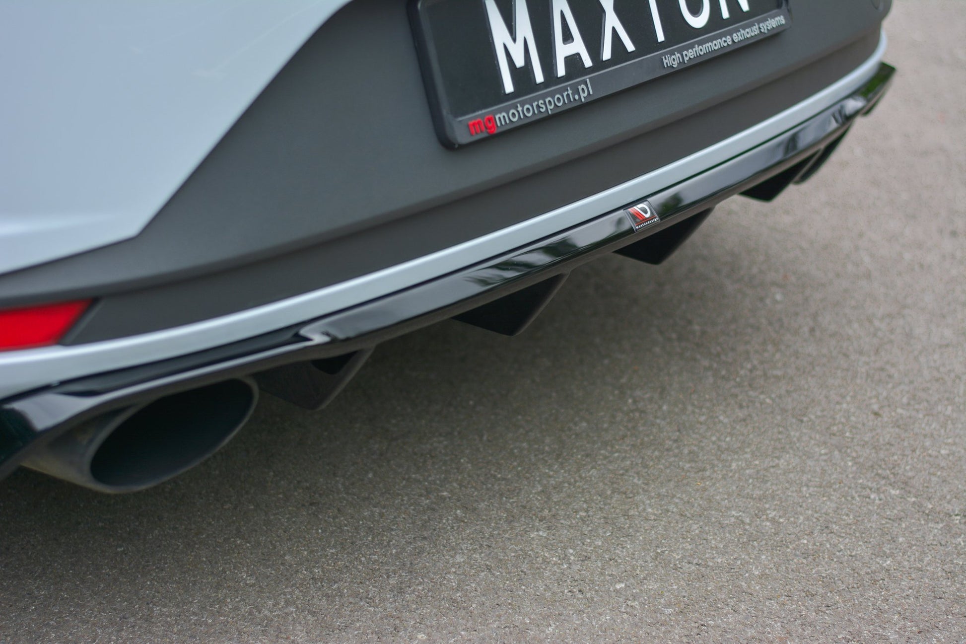 Diffusor Heck Ansatz für Seat Leon III Cupra schwarz matt