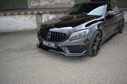 Front Ansatz V.1 für MERCEDES- BENZ C43 AMG W205 Carbon Look
